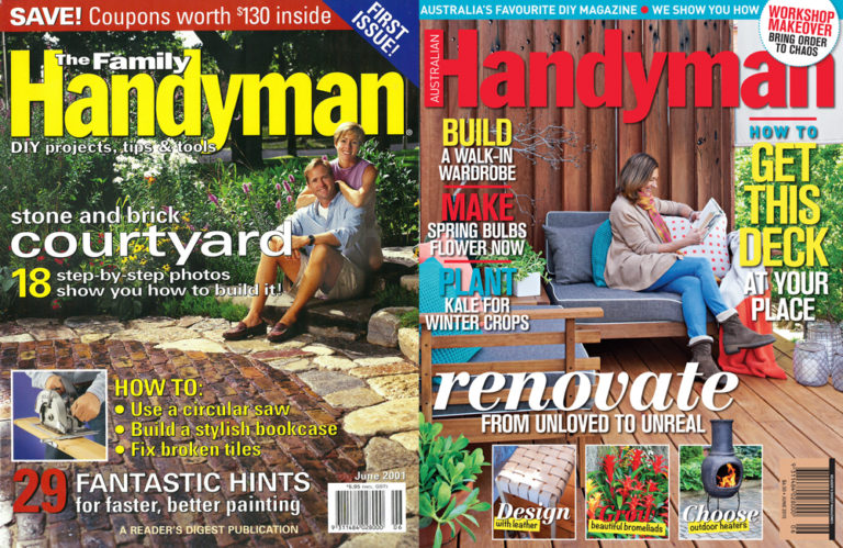 Australian Handyman magazine's first cover