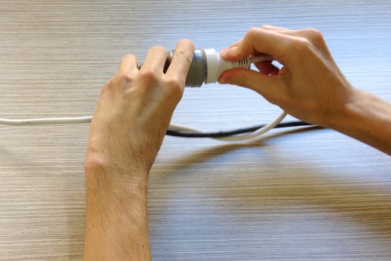 Tying two cords together