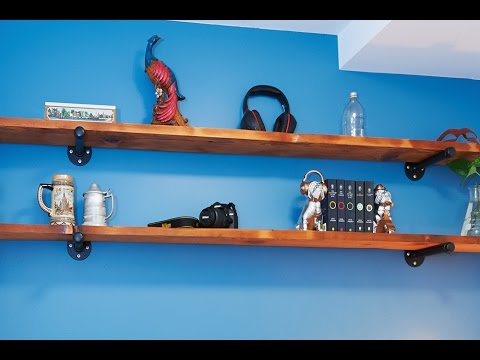 Industrial-Style Wall Shelves