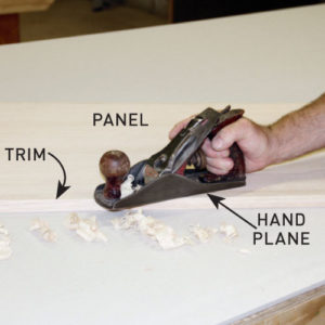 Step 4. Plane edges flush