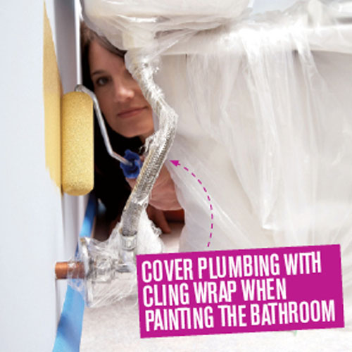 How To Protect Plumbing When Painting The Bathroom