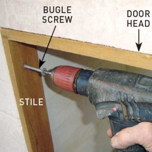 Step 7. Attach door frame 