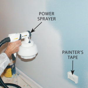 Step 3. Spray paint the wall 