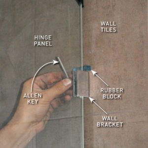 Step 4. Secure hinge panel