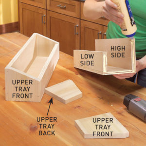 Step 9. Build the upper trays