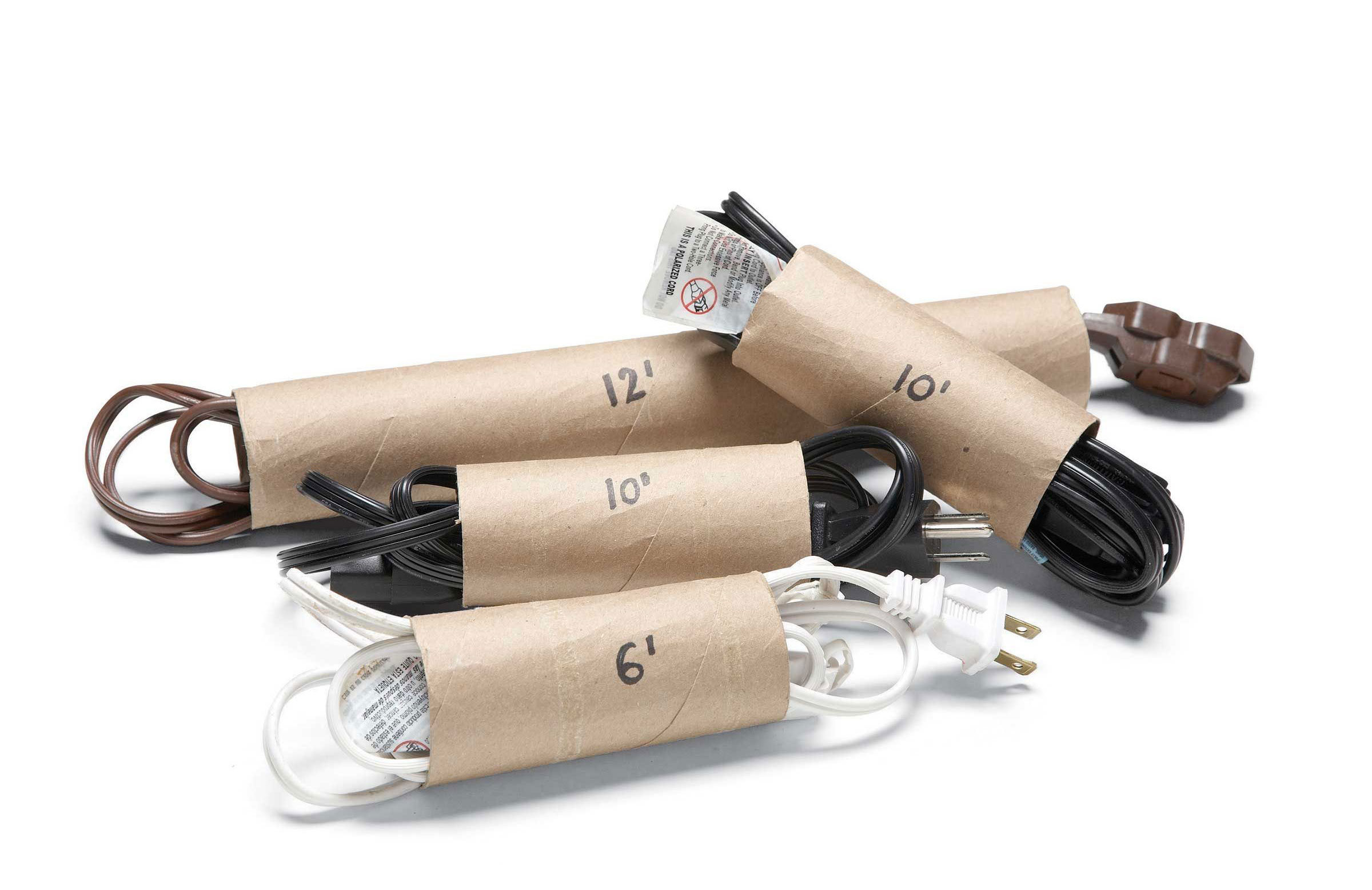 How to store: light-duty extension cords