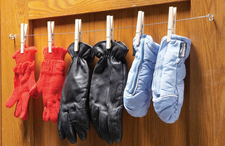 How to store: gloves and other winter gear