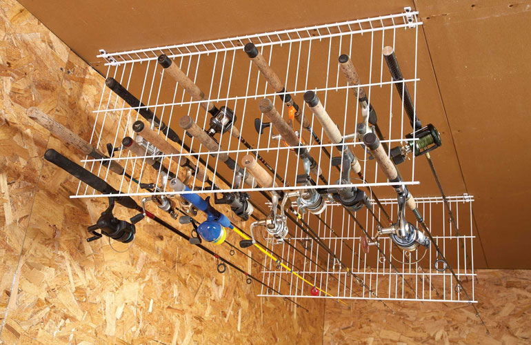 Here’s how to store: fishing rods