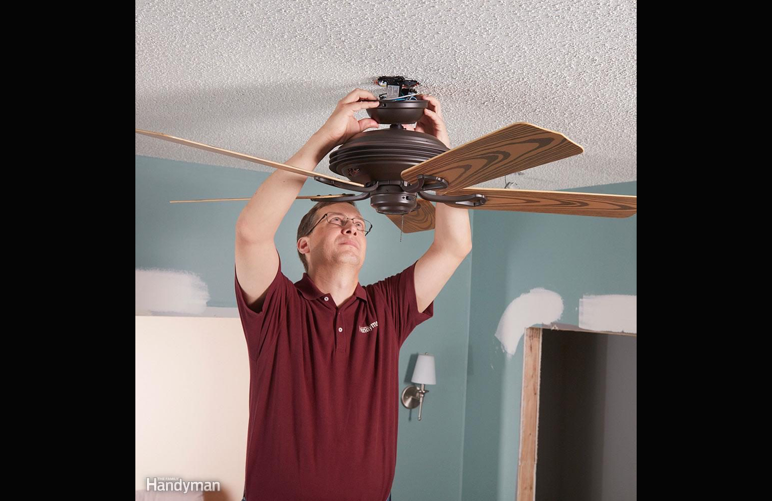 Remove ceiling fixtures and fans