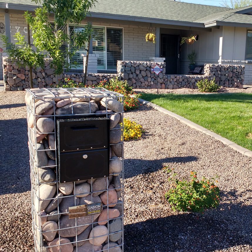 Gabion mail box